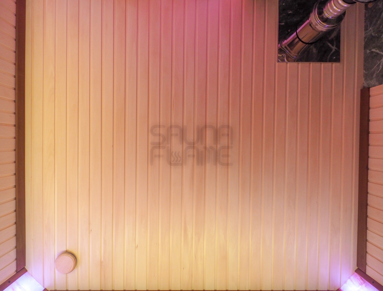 Сауна с разноцветной подсветкой