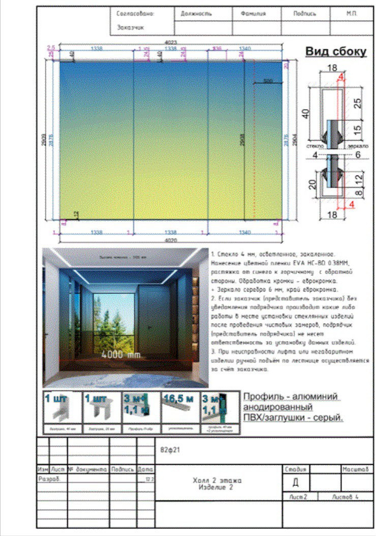Стеклянные панели с фотопечатью