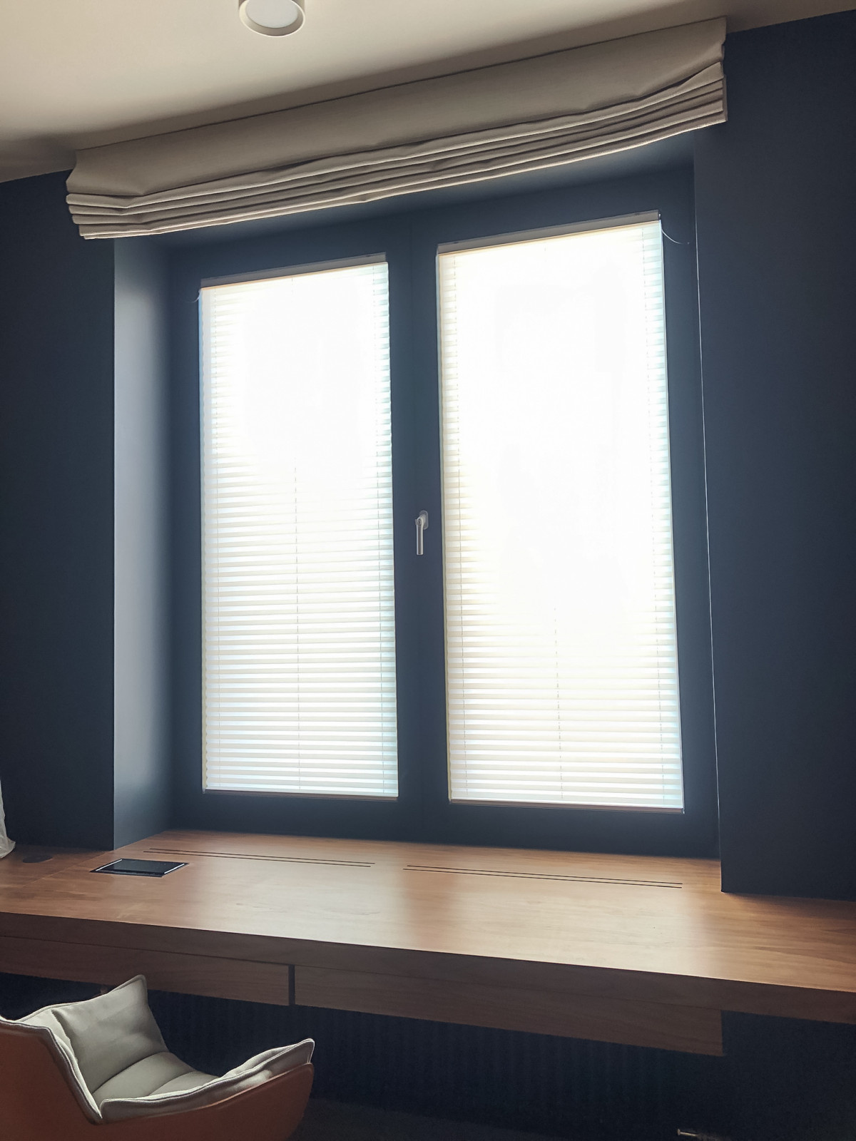 текстильное оформление ультрасовременного интерьера