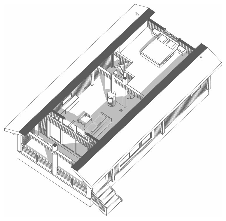 Проект гостевого дома из клееного бруса
