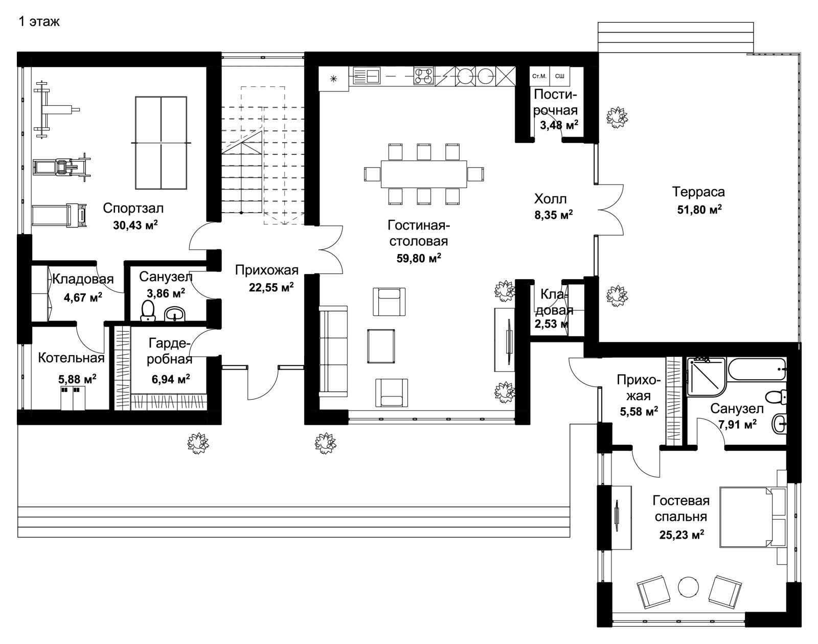 Загородный дом в Мэдисон Парке на Новой Риге