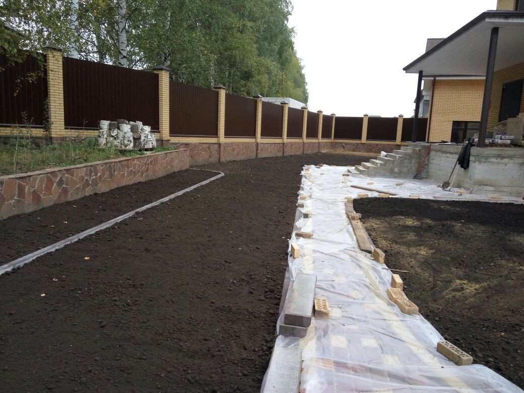 Landscape design of the territory (Oryol region)