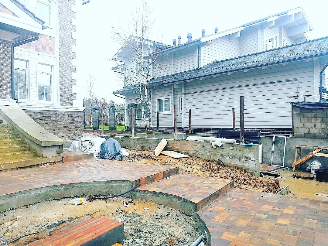 Landscape design of the territory (Moscow region, Sareevo village)