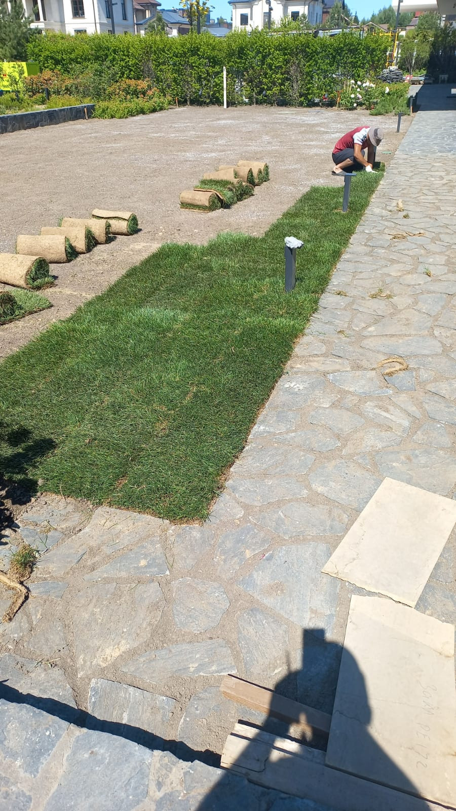 Landscape design of the territory (Moscow region)