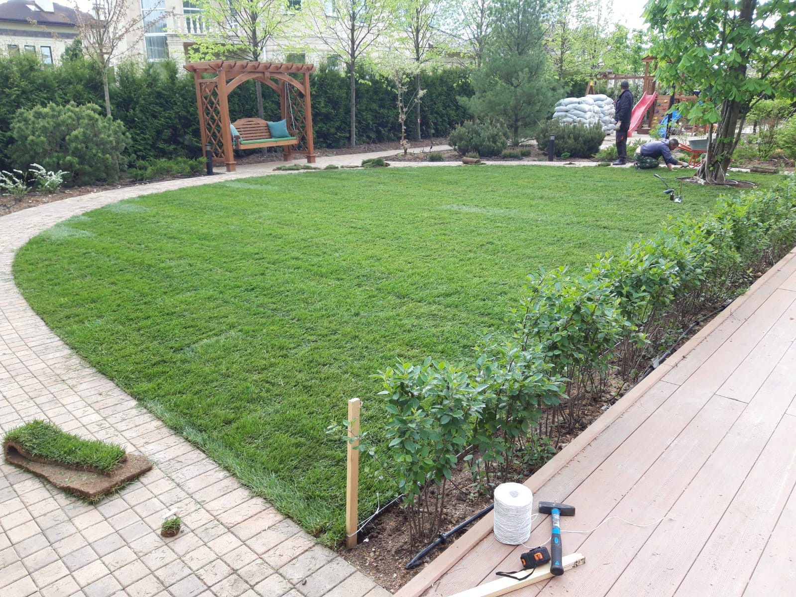 Landscape design of the territory (Moscow region)