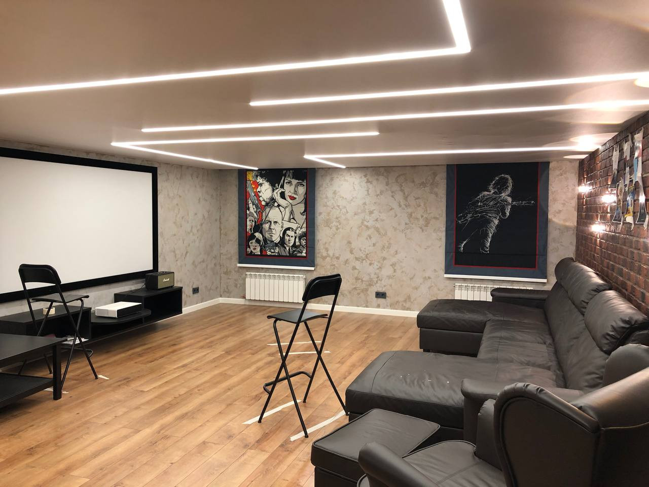 Римские шторы  для домашнего кинотеатра