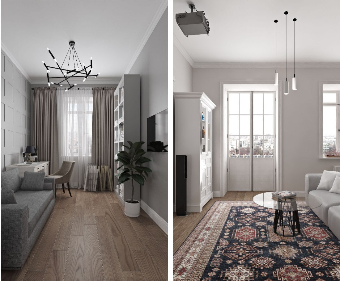 ЖК D1, 3 комнаты, 90 м²