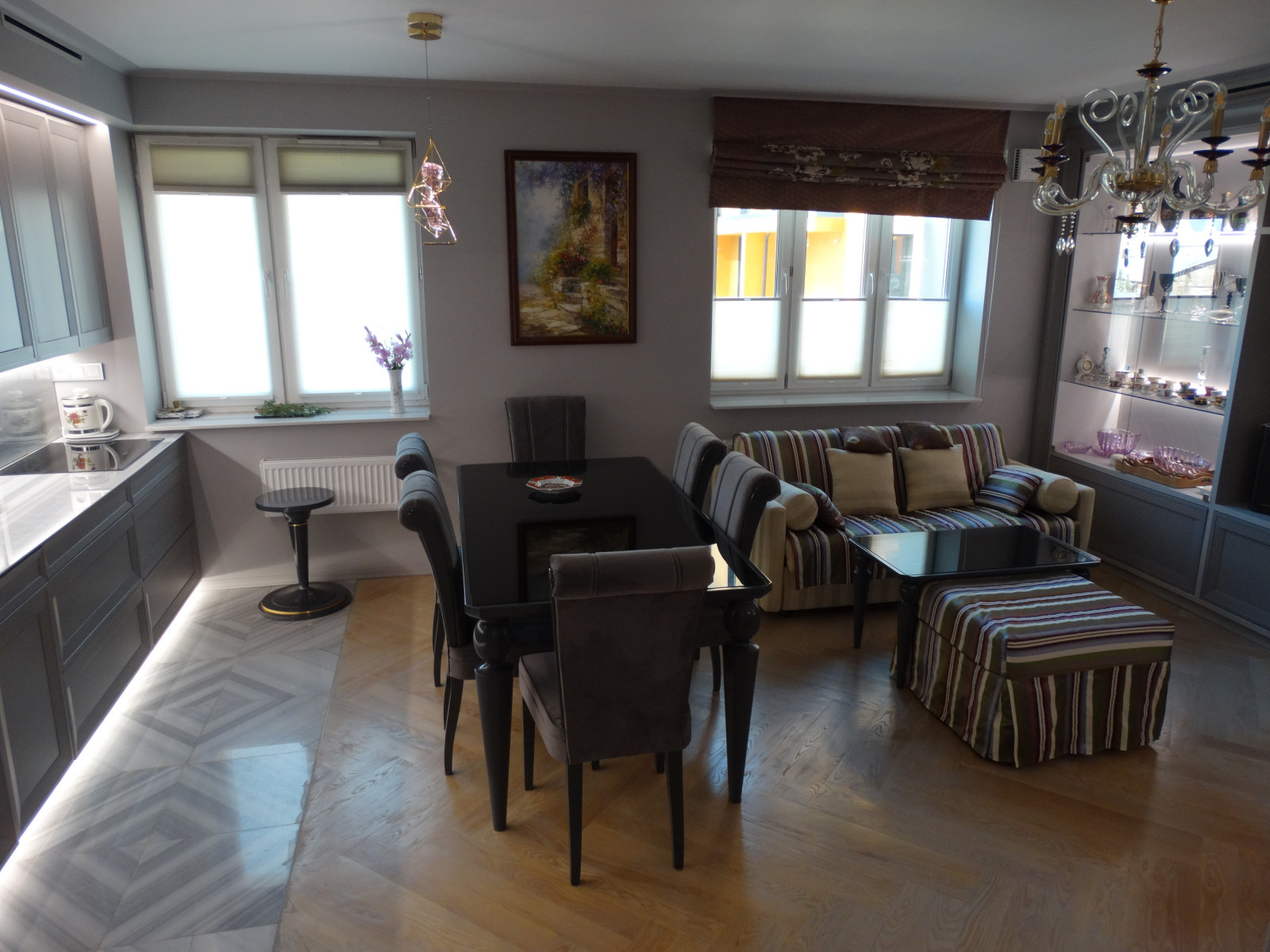 Квартира 70 м2 оттенки серого