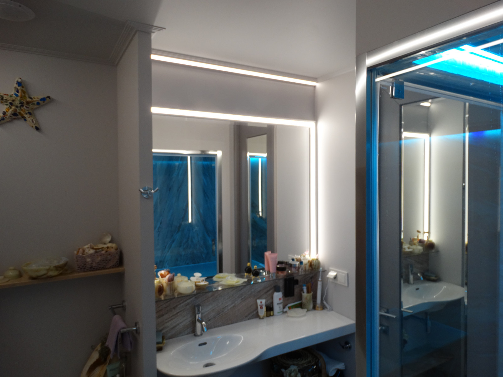 Хамам в квартире оттенки серого