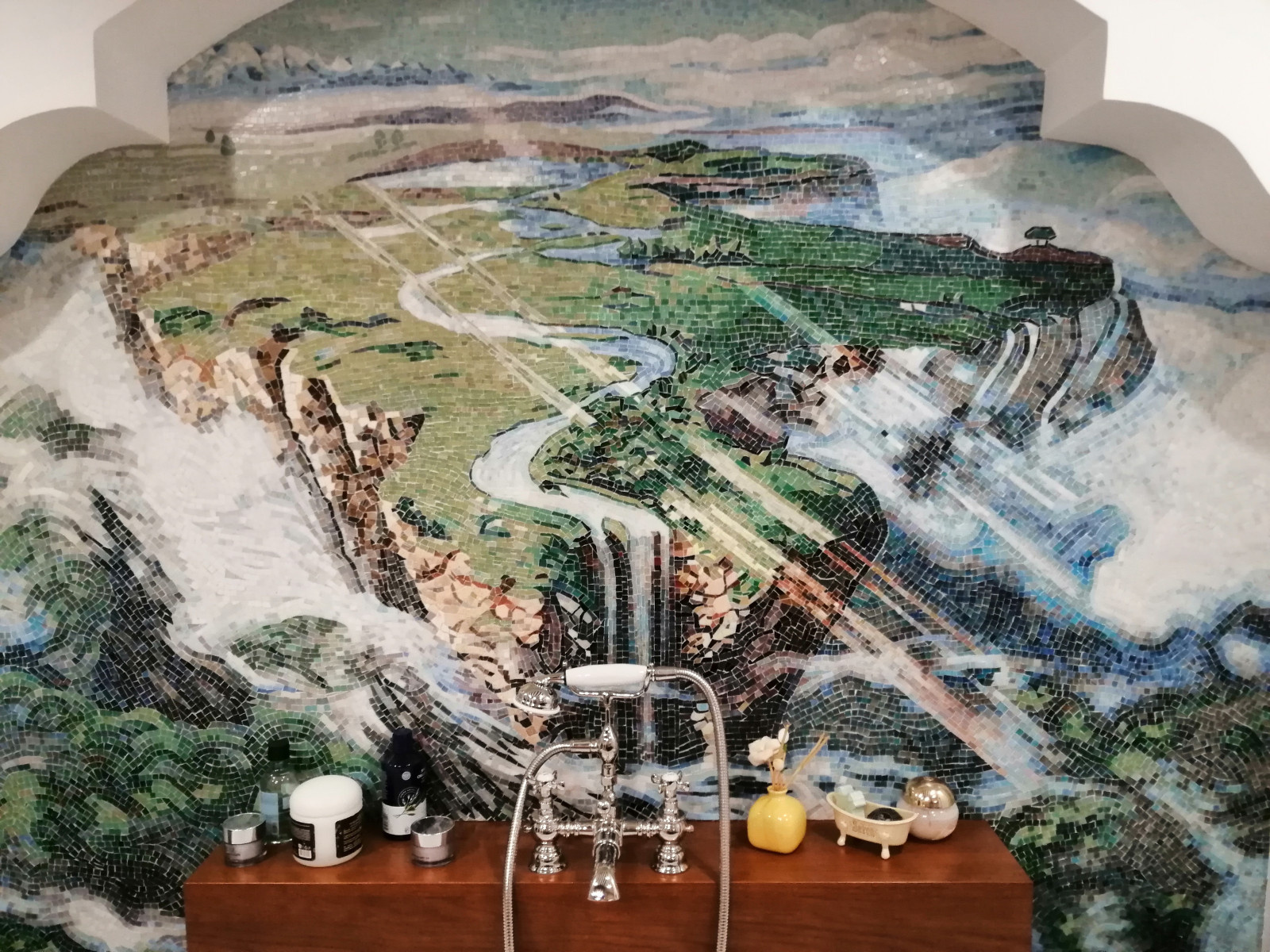 Artictic mosaic "Waterfall"