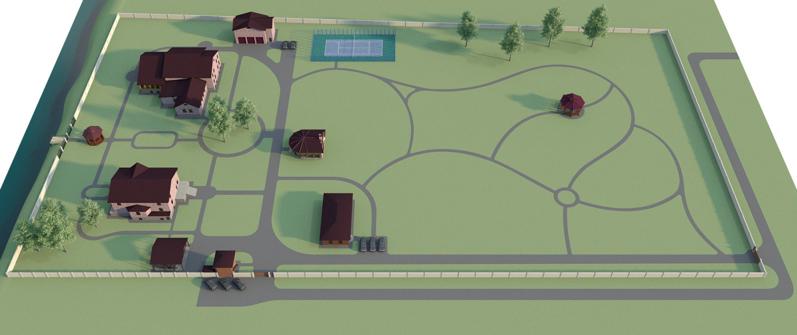 Landscape design of the territory (Moscow region 2022)