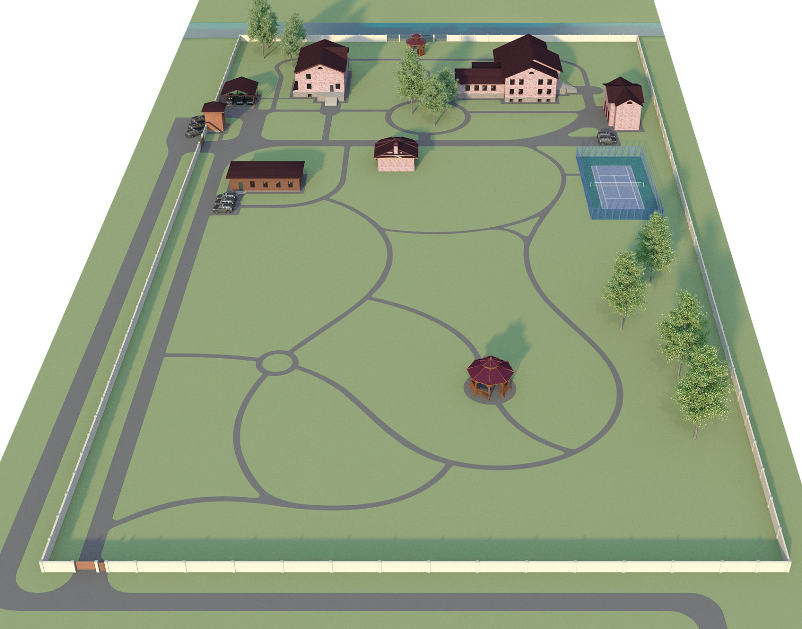 Landscape design of the territory (Moscow region 2022)