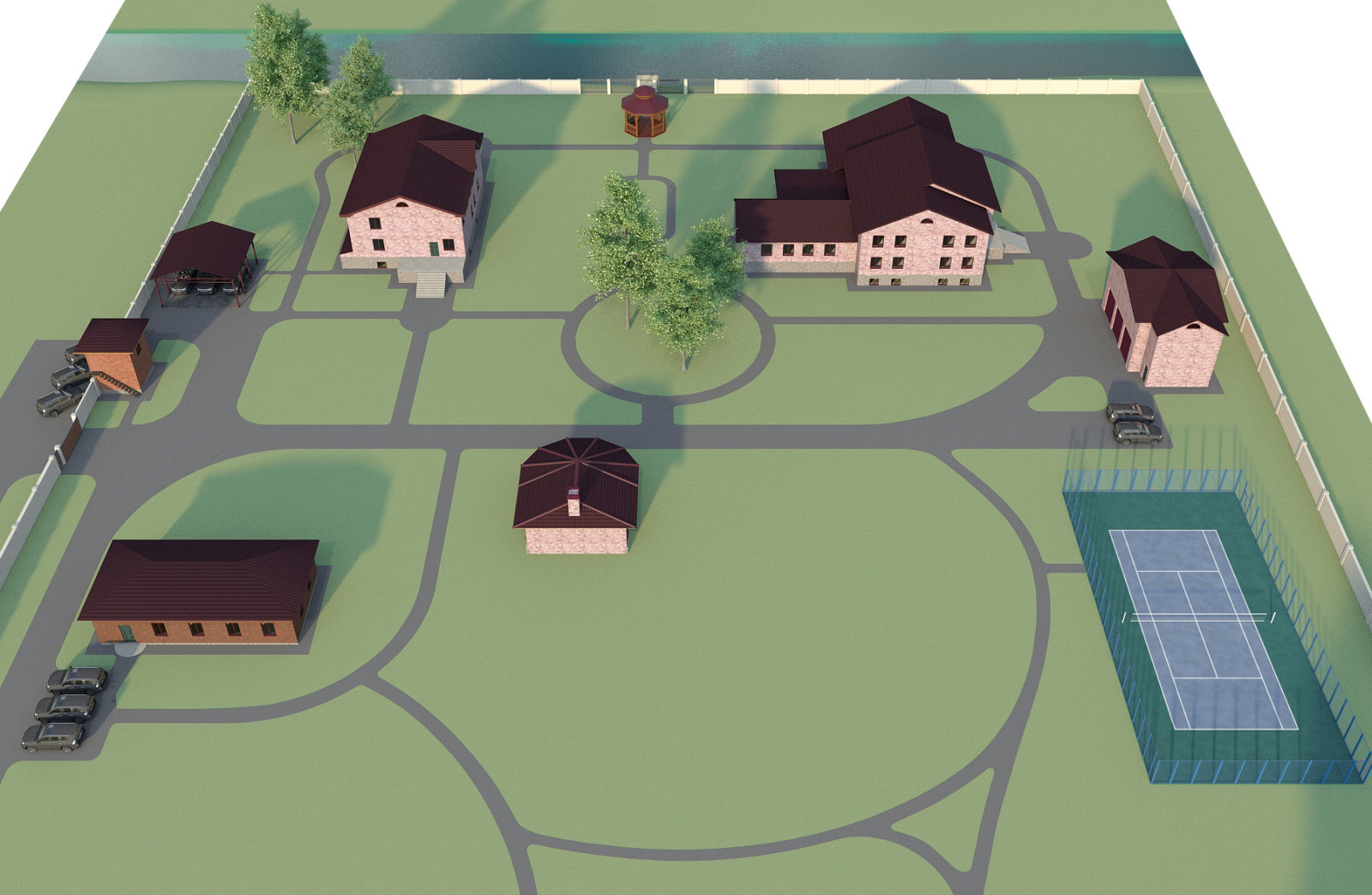 Landscape design of the territory (Moscow region 2022)