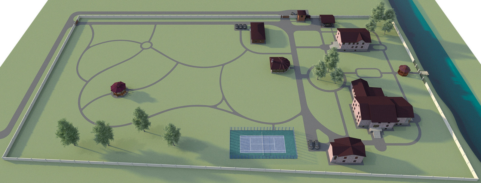 Landscape design of the territory (Moscow region 2022)