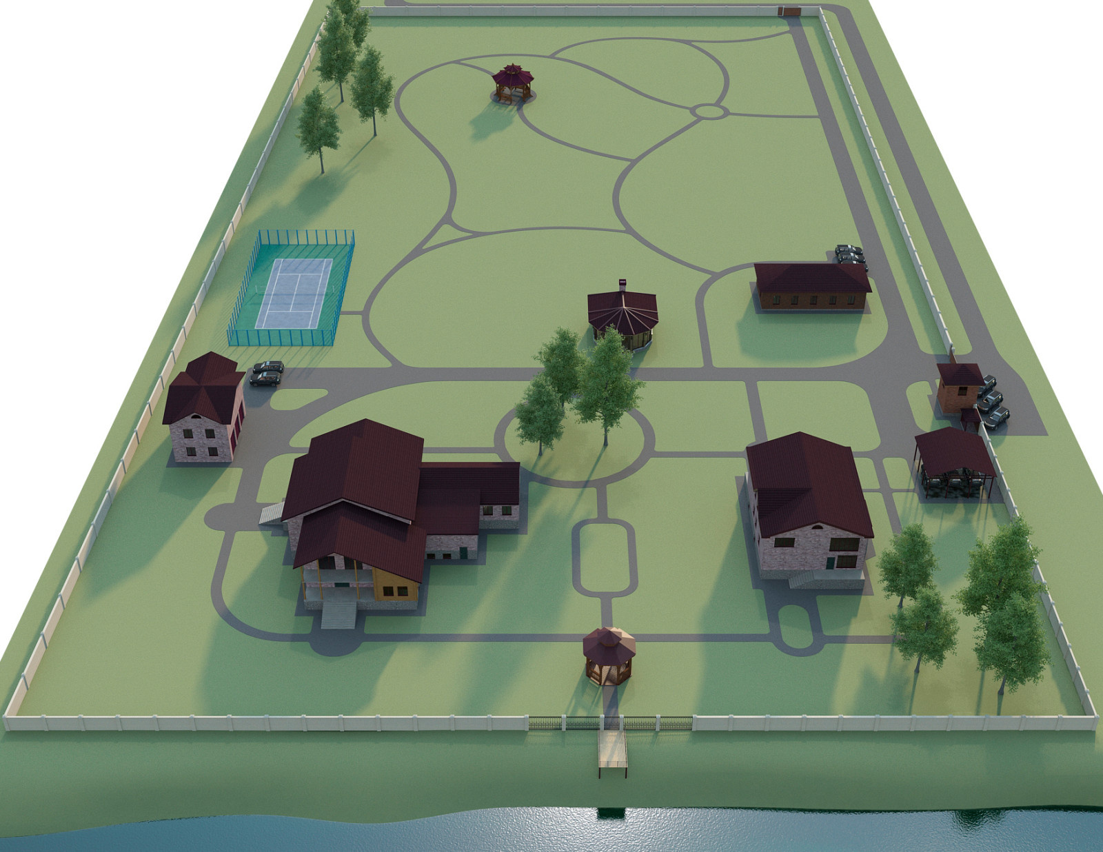 Landscape design of the territory (Moscow region 2022)