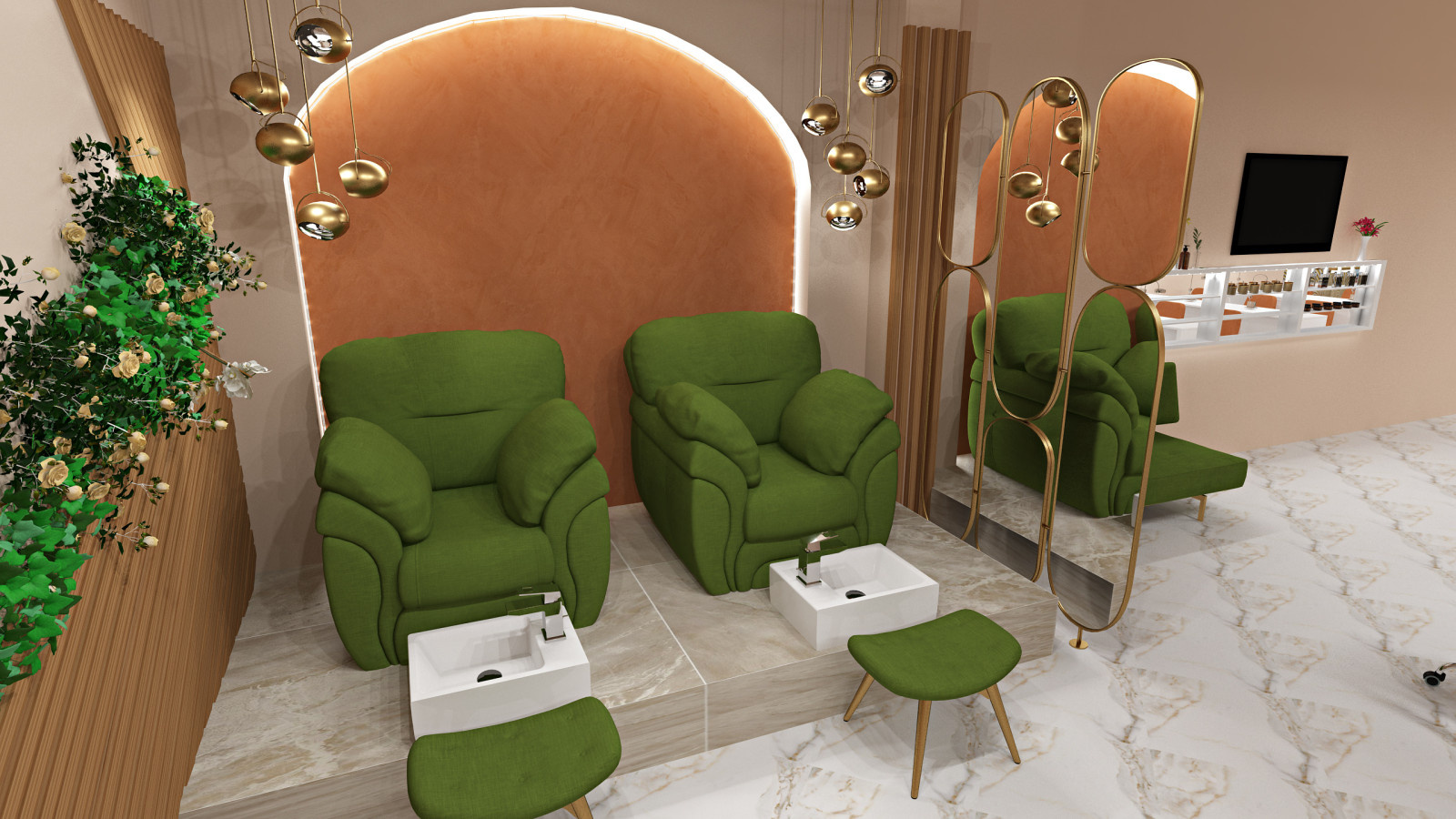 Зона педикюра