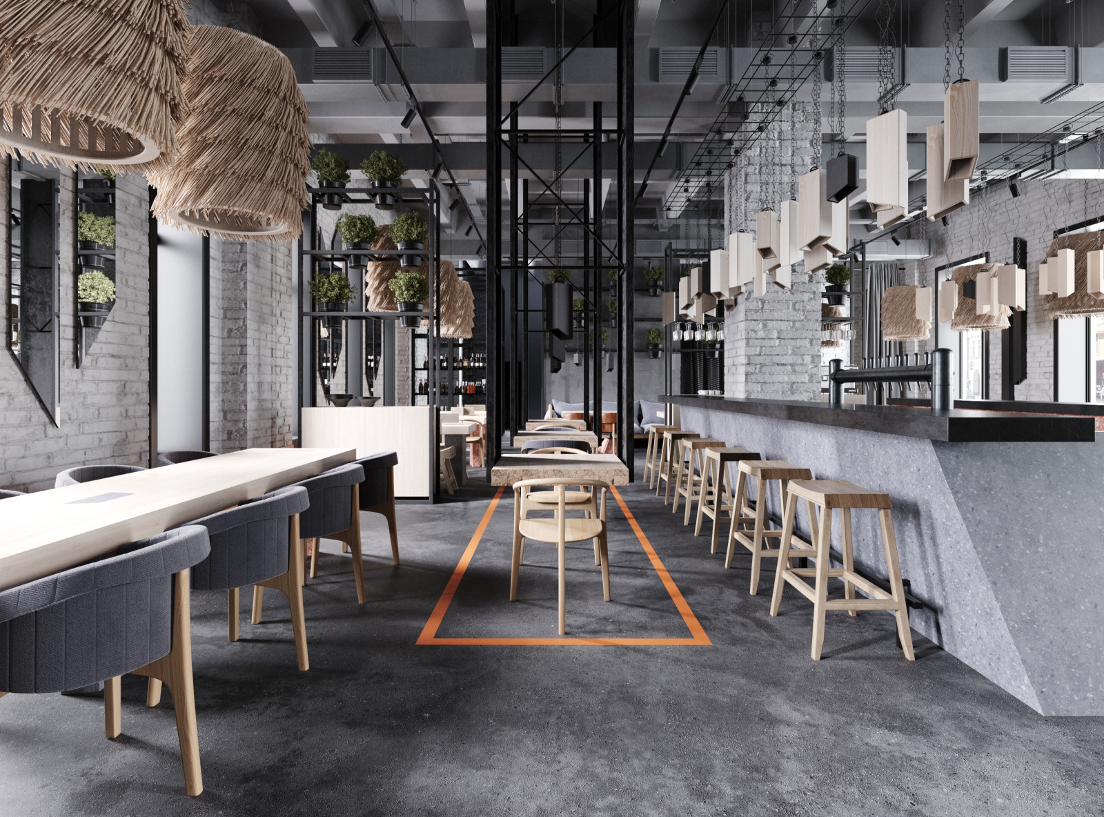 Визуализация ресторана Lodbrok