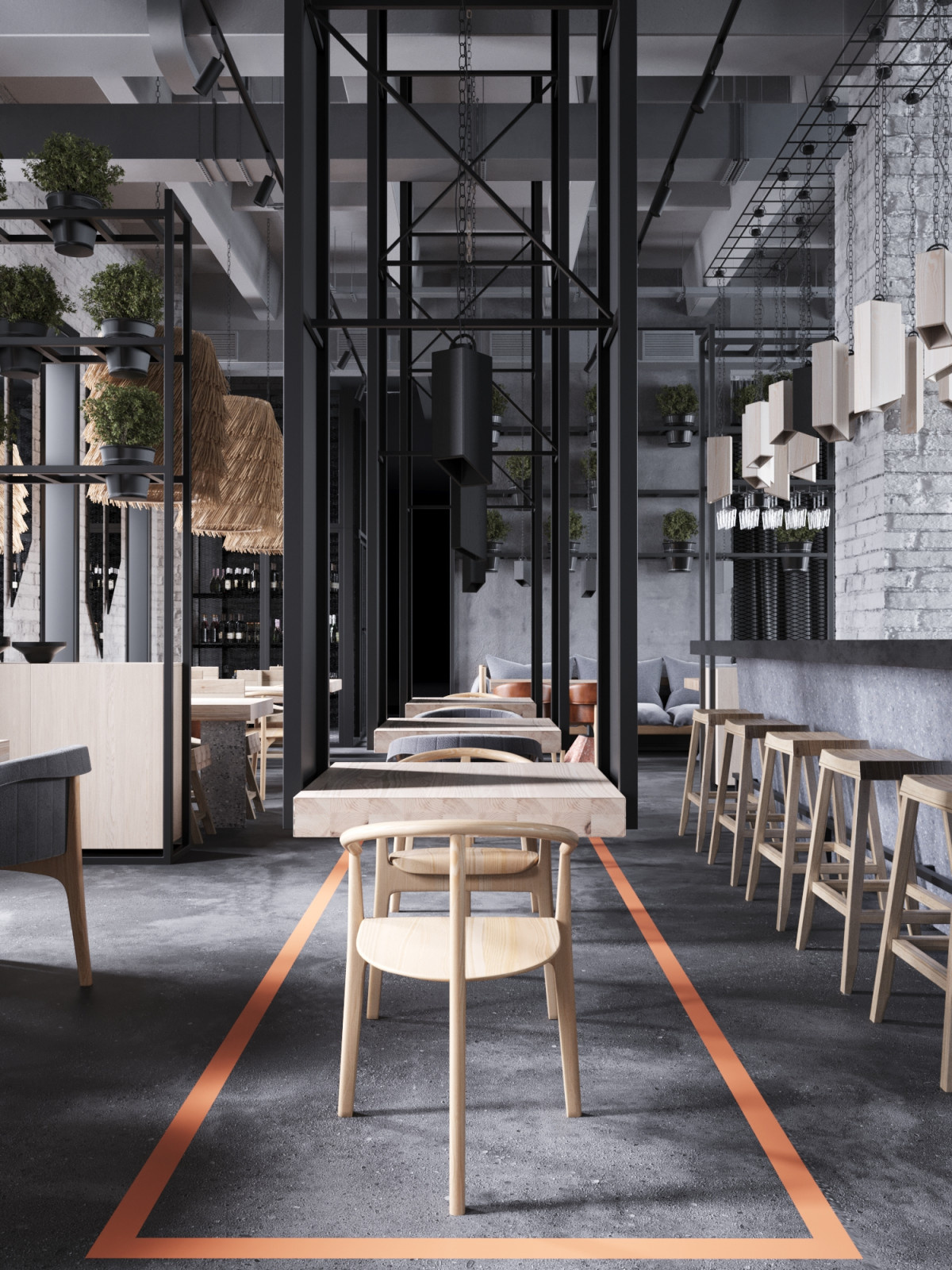 Визуализация ресторана Lodbrok