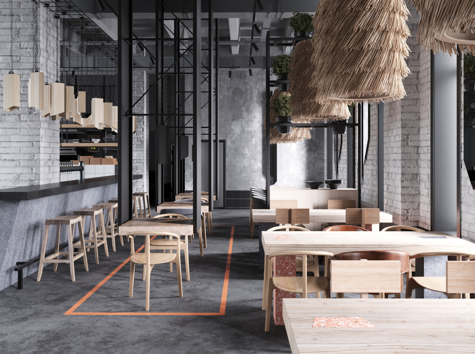 Визуализация ресторана Lodbrok