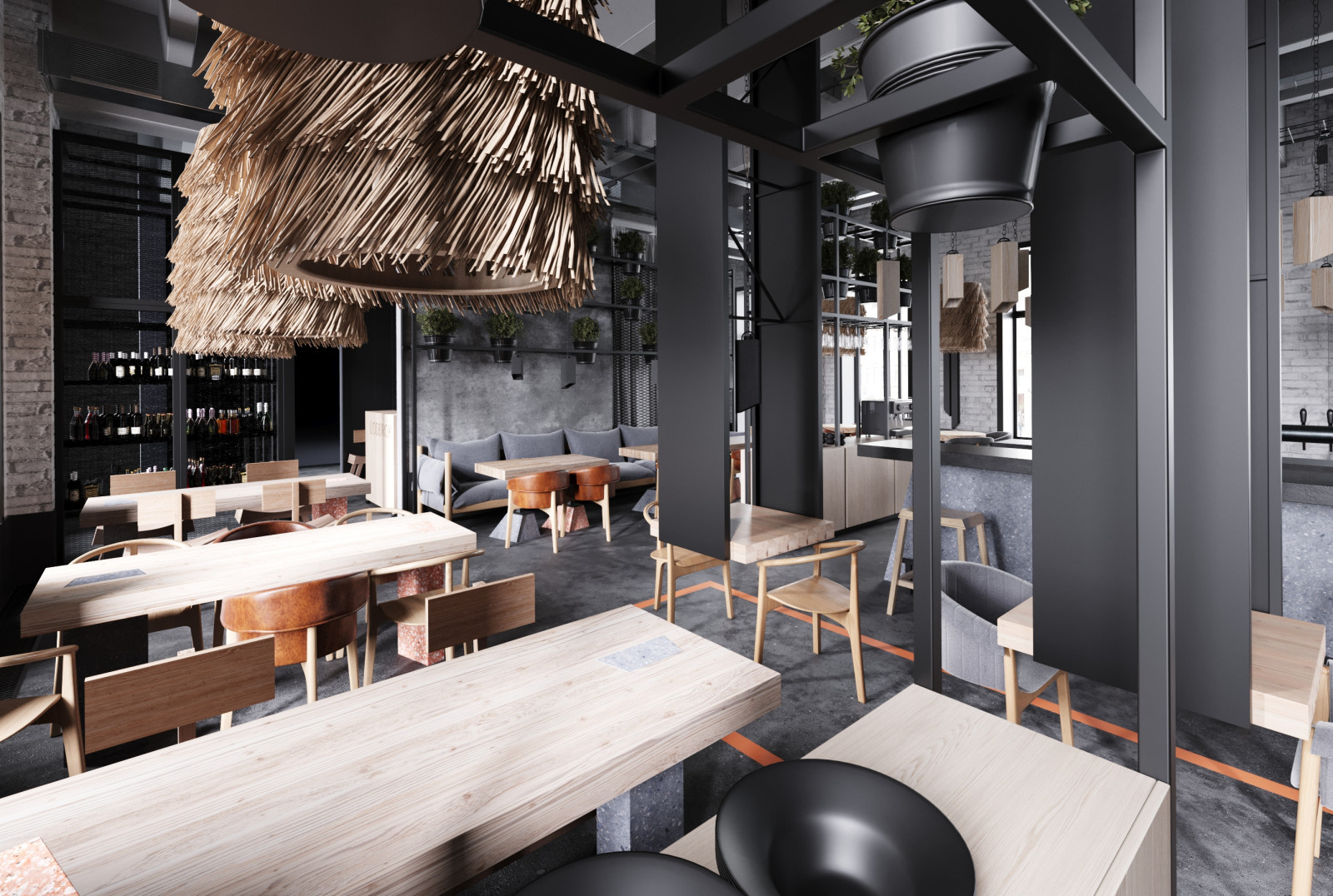 Визуализация ресторана Lodbrok