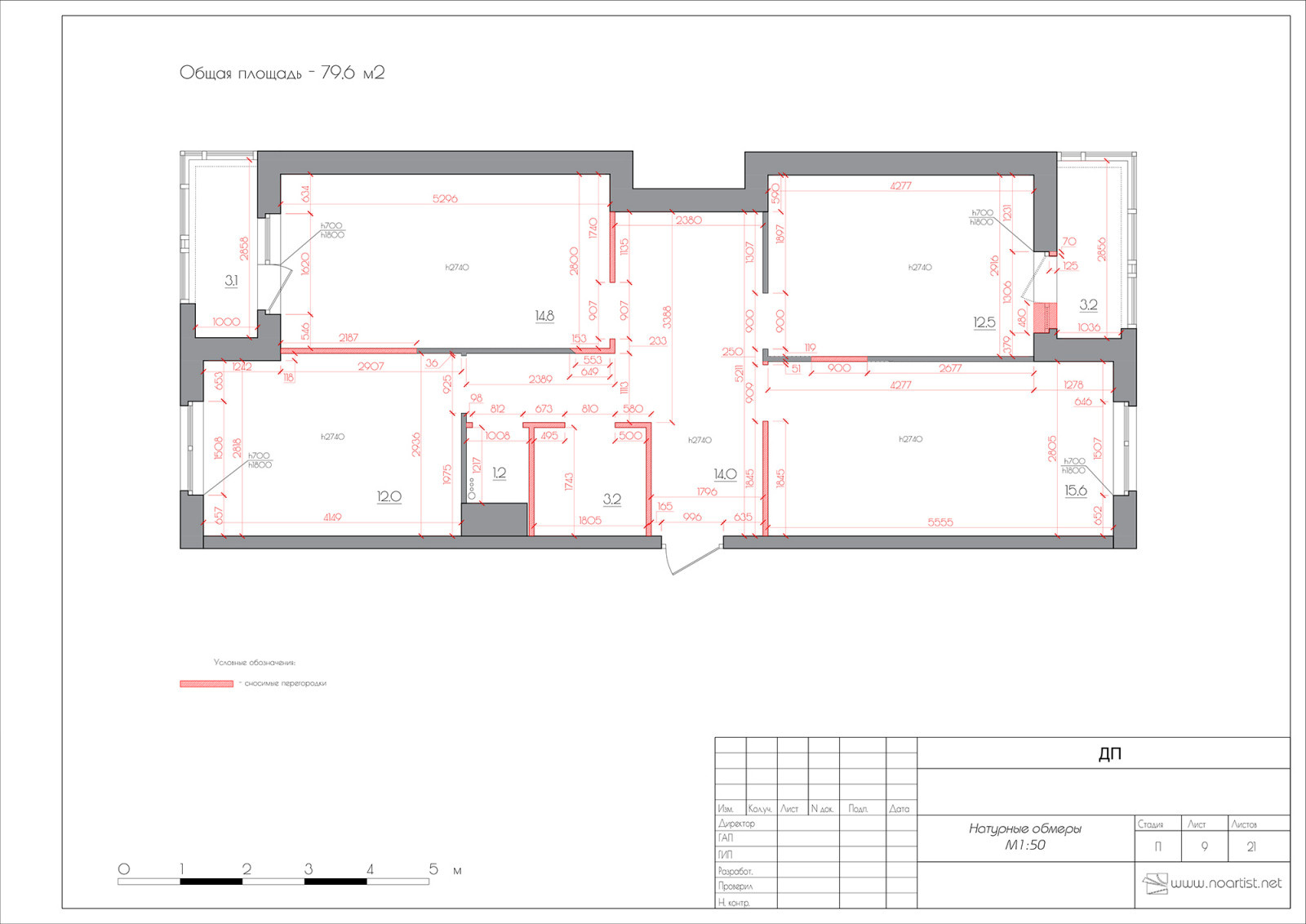 Квартира 79,5 м², Малая Митрофаньевская ул., д.5