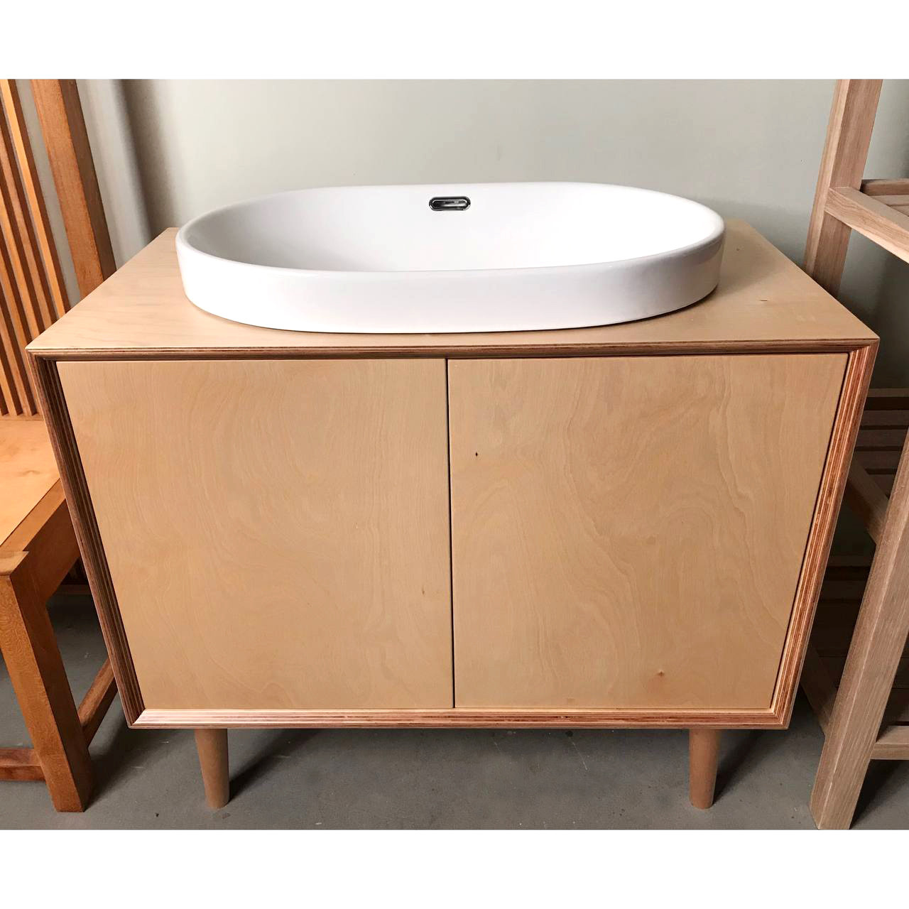 Тумба под раковину из фанеры