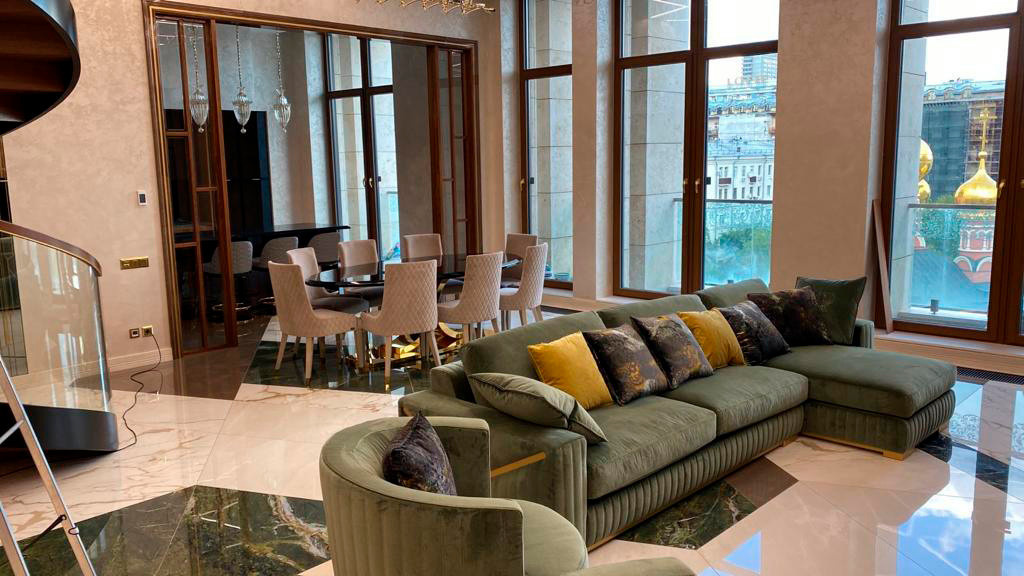 Квартира с террасой в Клубном доме "Smolensky De Luxe"