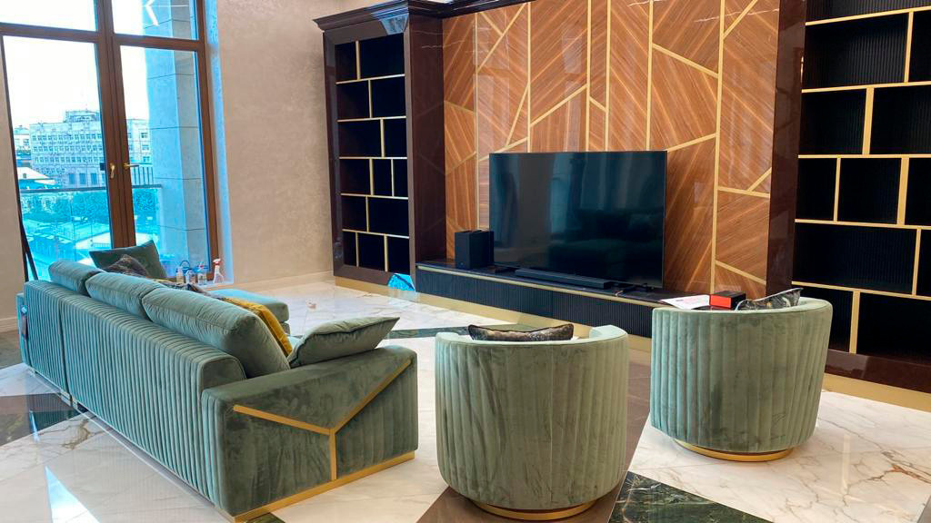 Квартира с террасой в Клубном доме "Smolensky De Luxe"