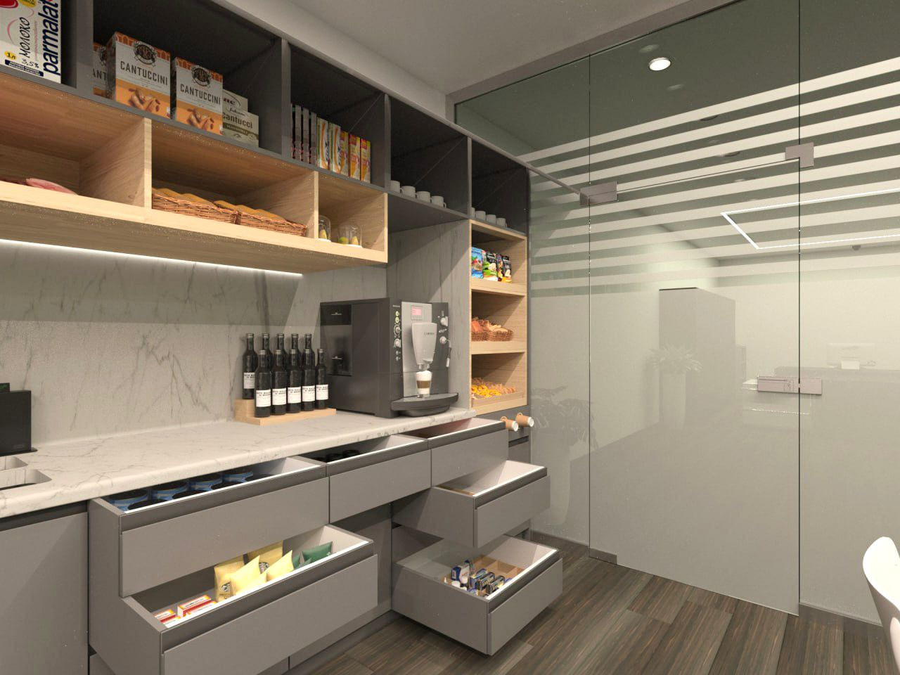 Проектирование кухни с наполнением