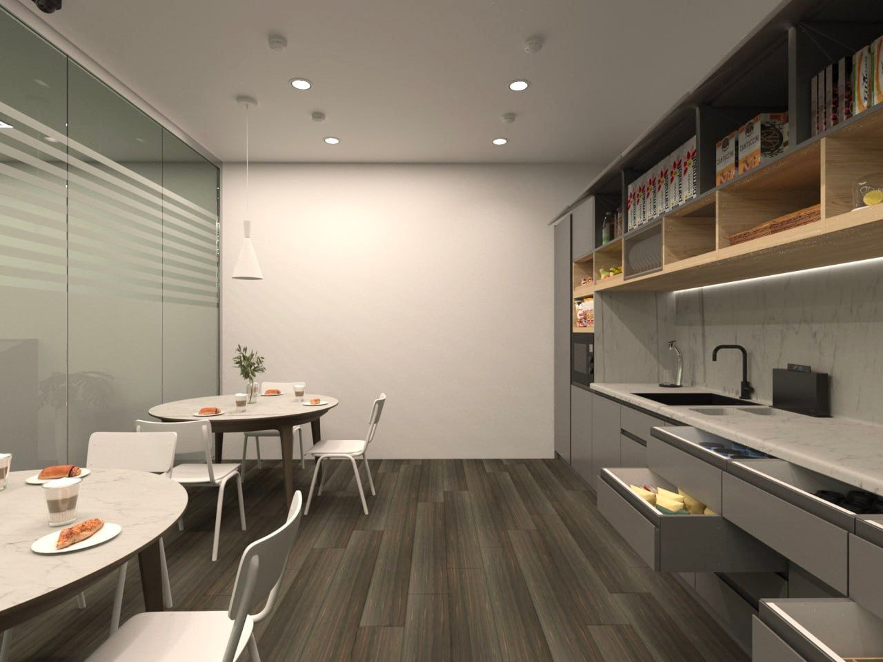 Проектирование кухни с наполнением