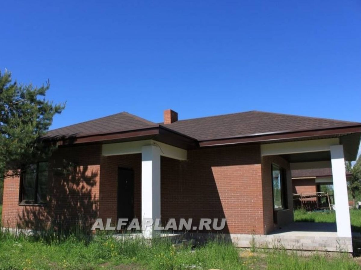 "ВИНЬОН" 570А - одноэтажный дом с большой террасой