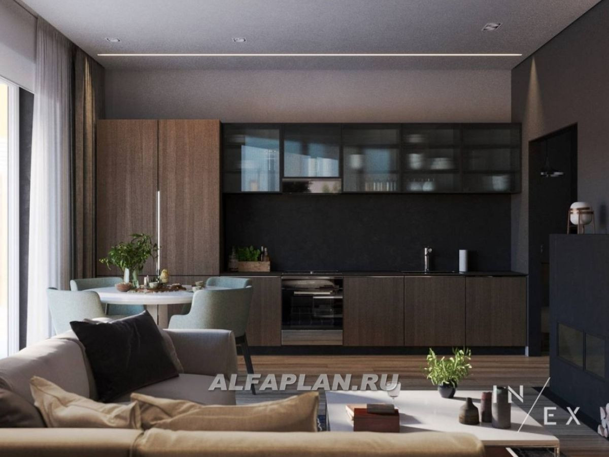 "ВИНЬОН" 570А - одноэтажный дом с большой террасой