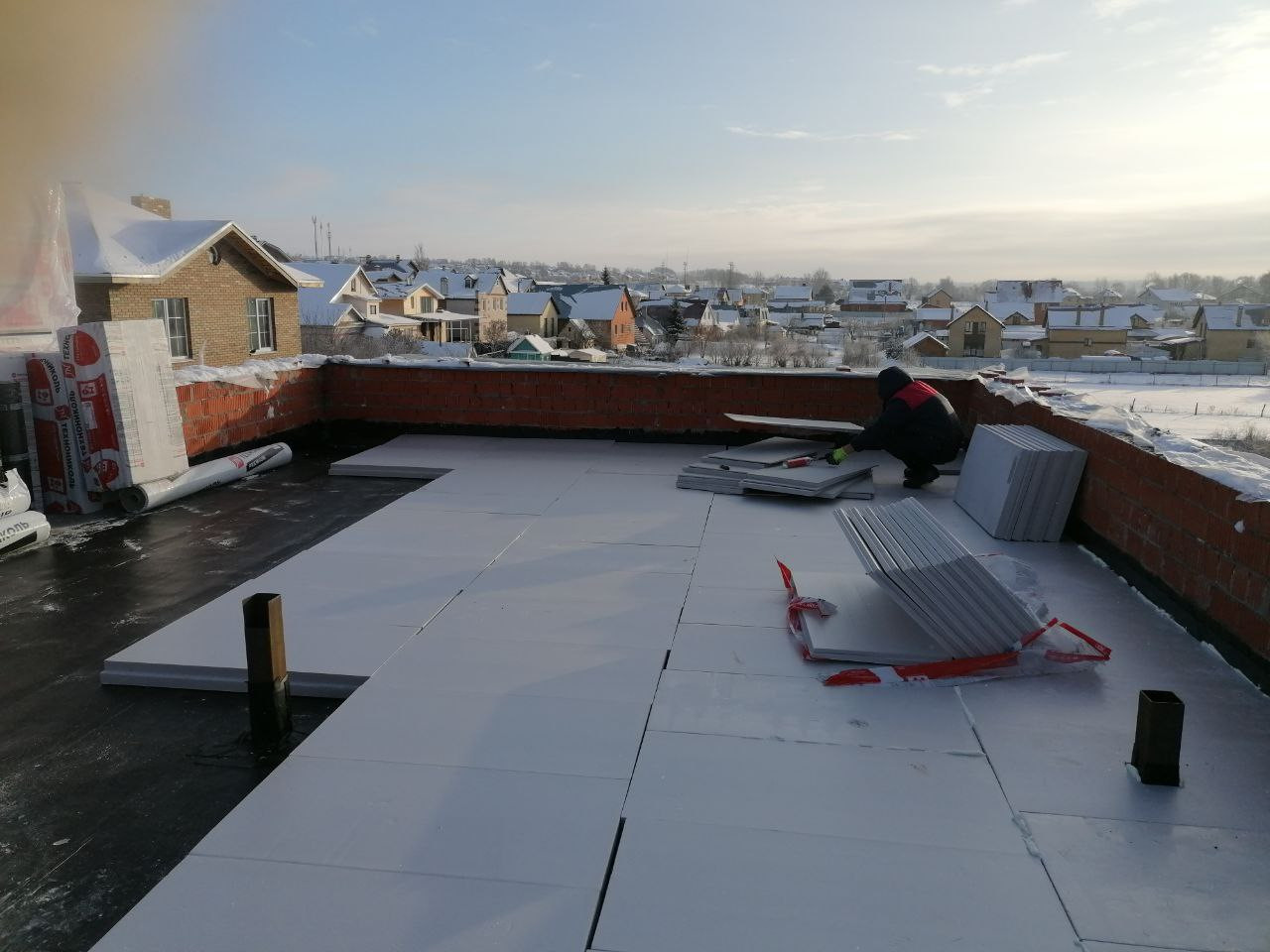 Плоская кровля для частного дома в п. Вознесенское