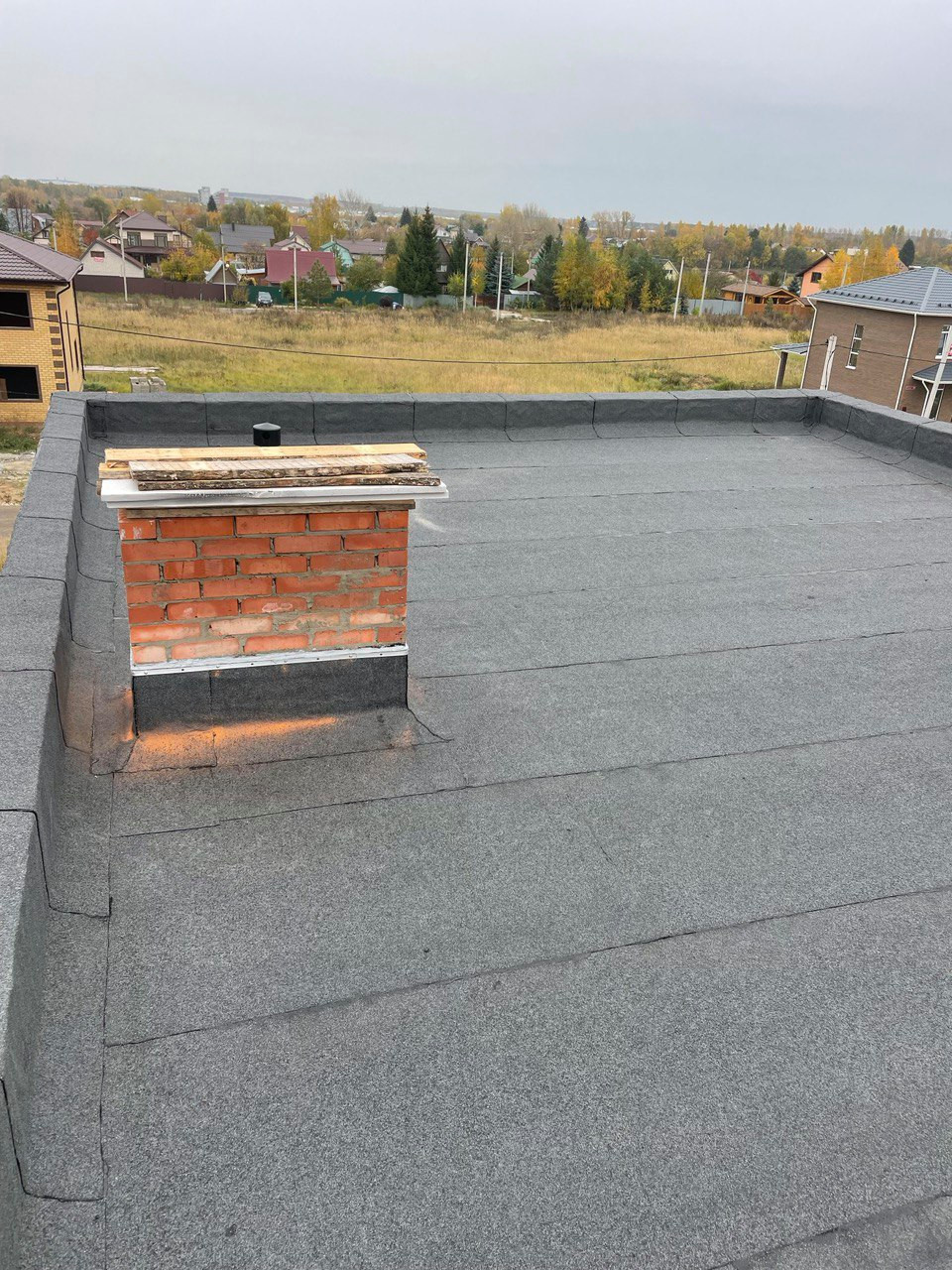 Плоская кровля для частного дома (Ковалинская усадьба)