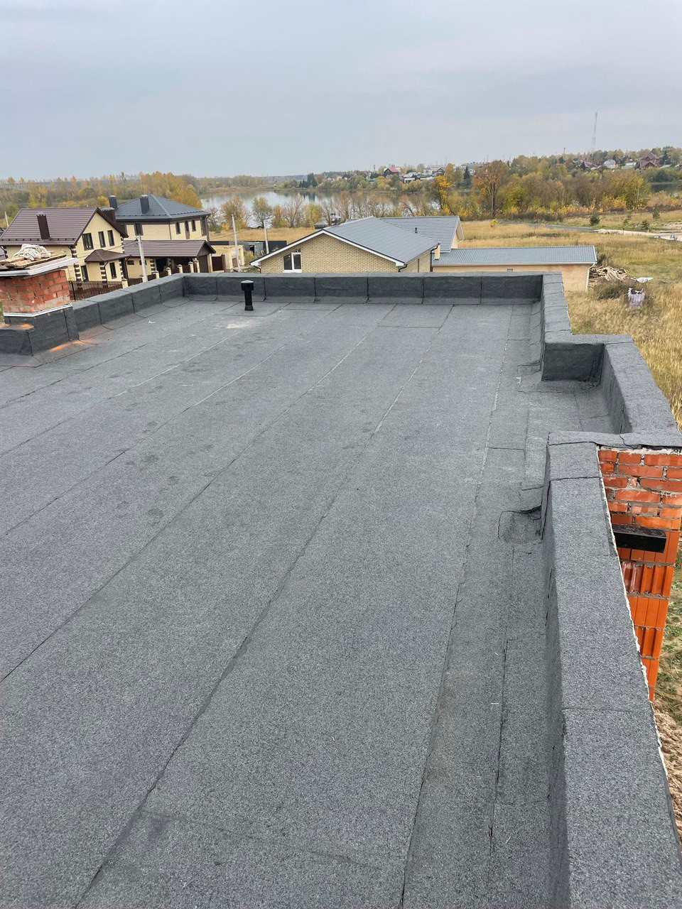 Плоская кровля для частного дома (Ковалинская усадьба)