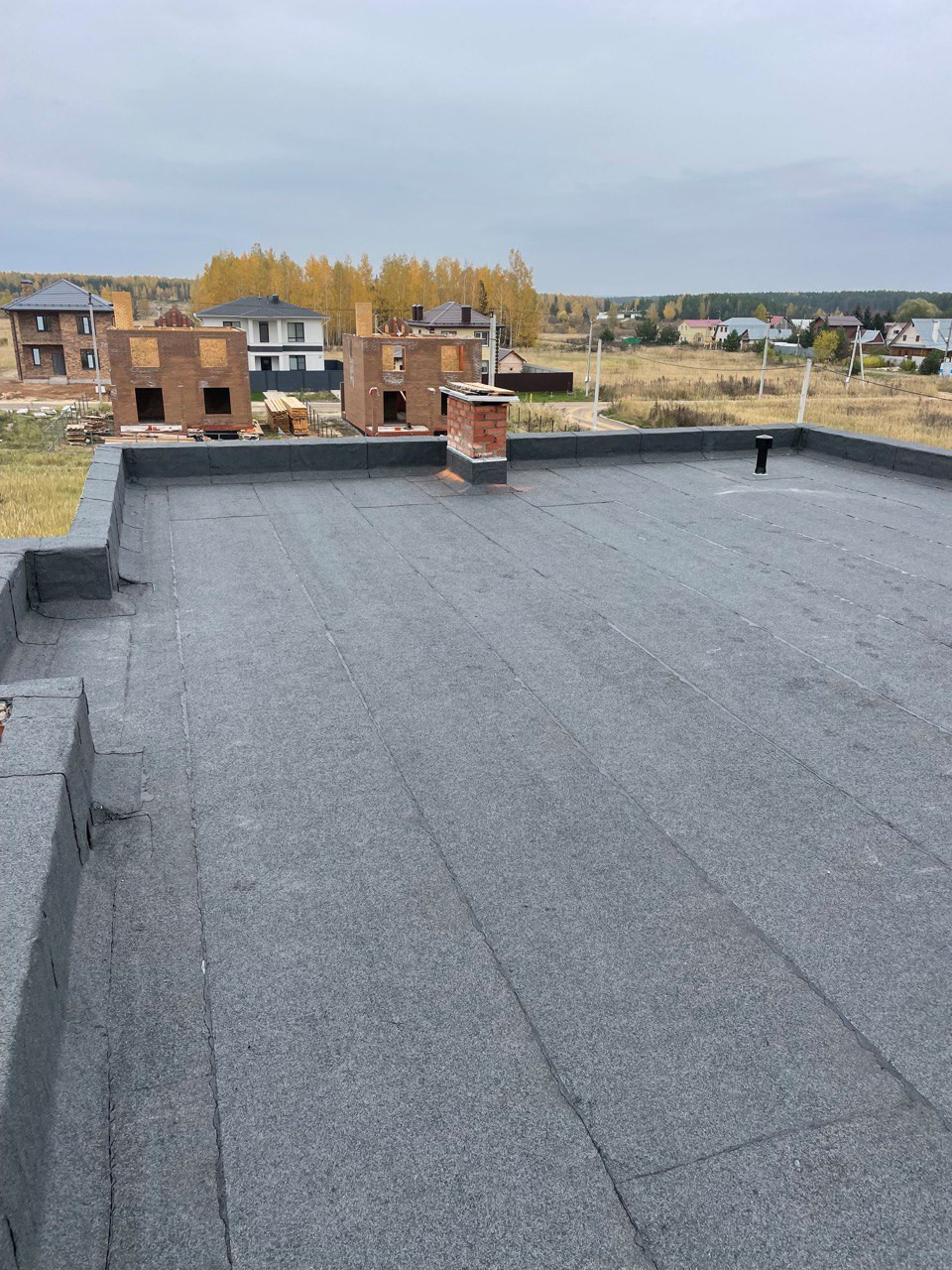 Плоская кровля для частного дома (Ковалинская усадьба)