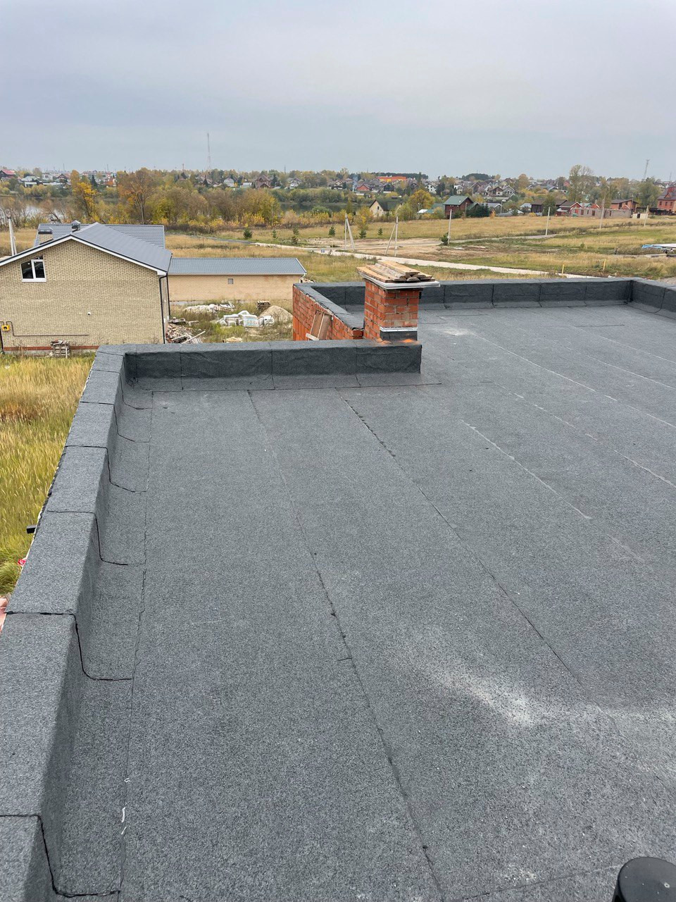 Плоская кровля для частного дома (Ковалинская усадьба)