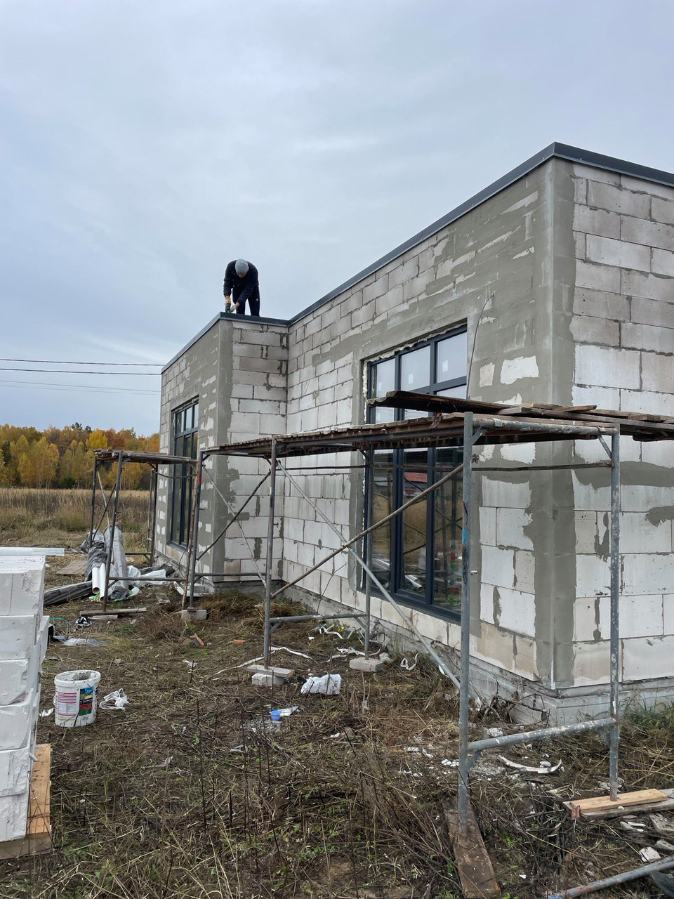 Плоская кровля для частного дома (Зимняя горка)