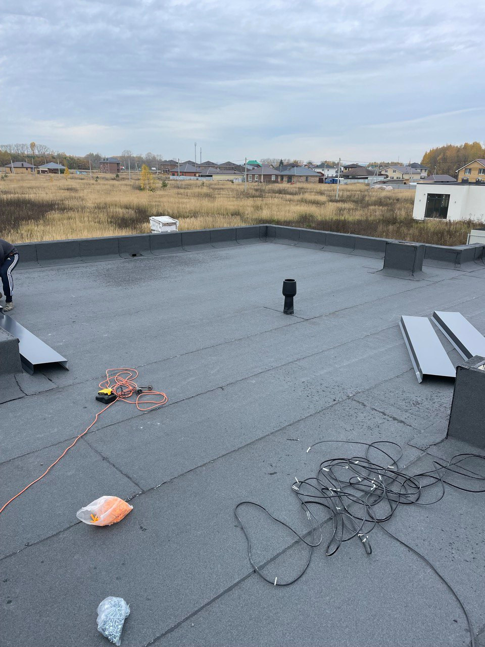 Плоская кровля для частного дома (Зимняя горка)