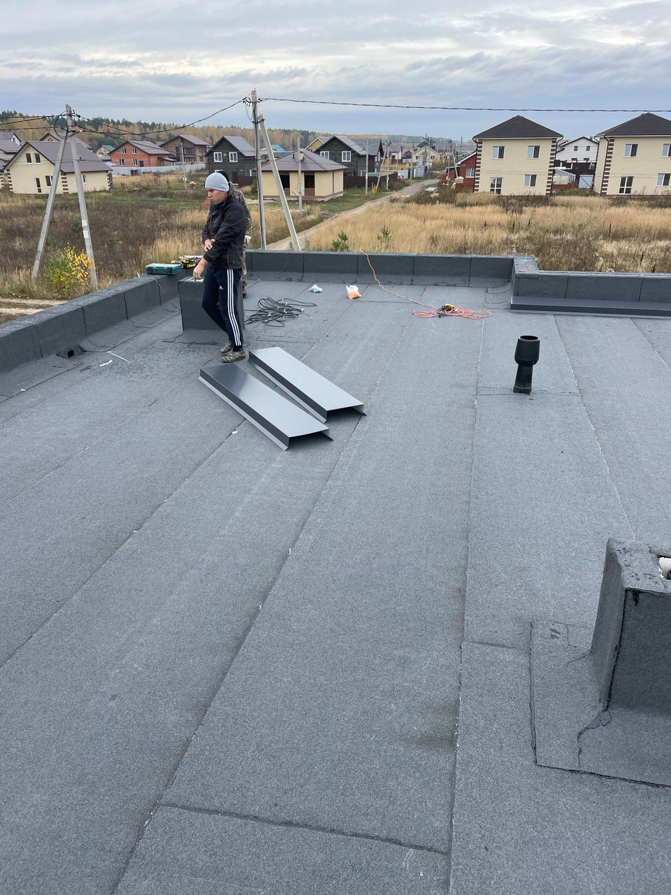 Плоская кровля для частного дома (Зимняя горка)