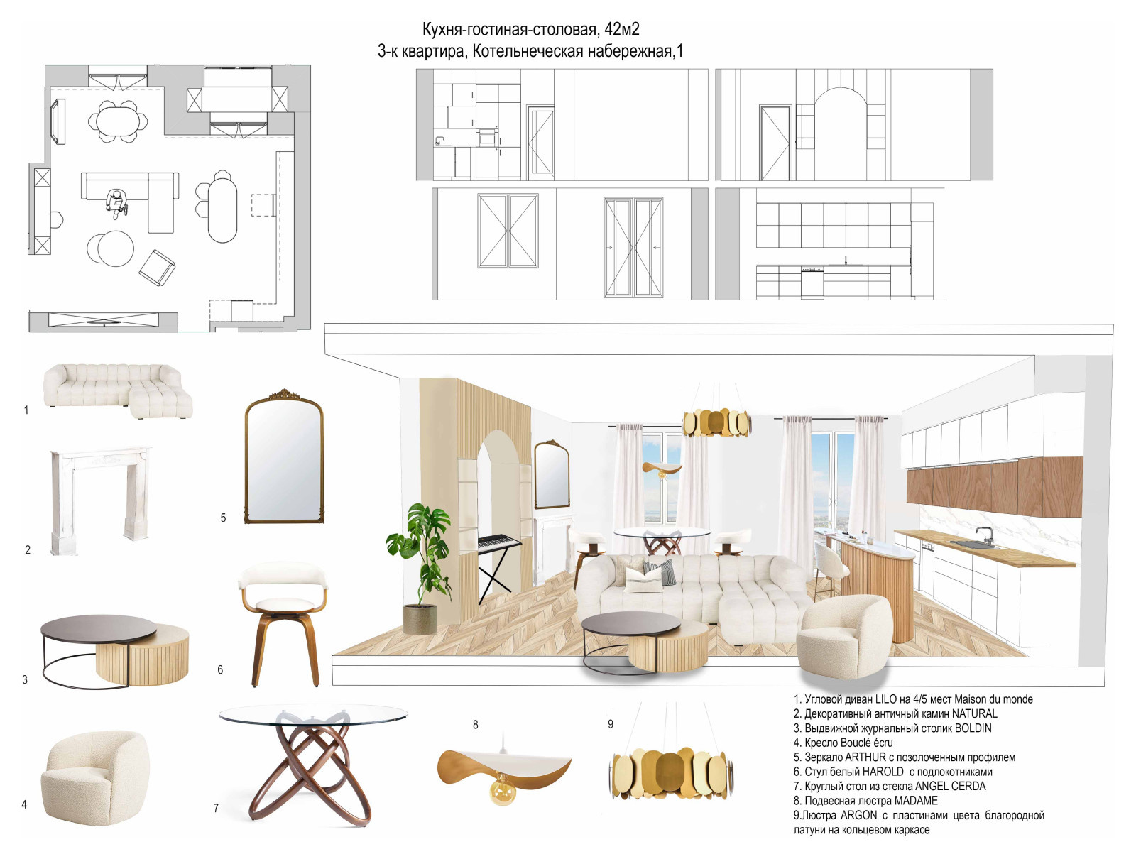 3к-квартира Москва, Котельнеческая,1