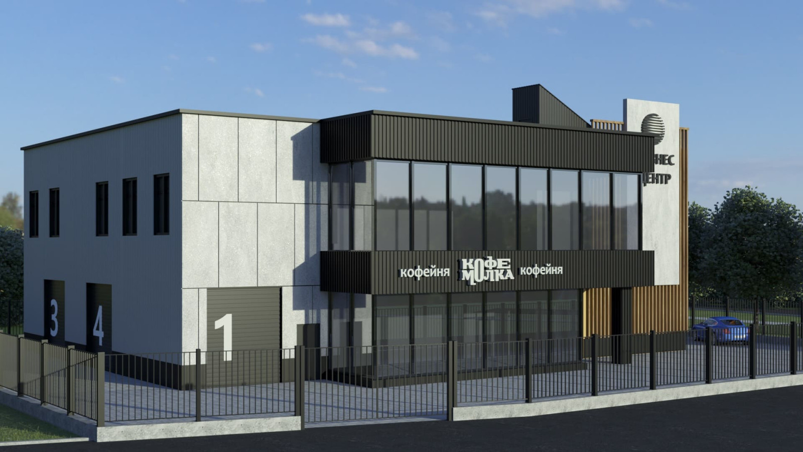 Дизайн фасадной части здания в г.Орёл