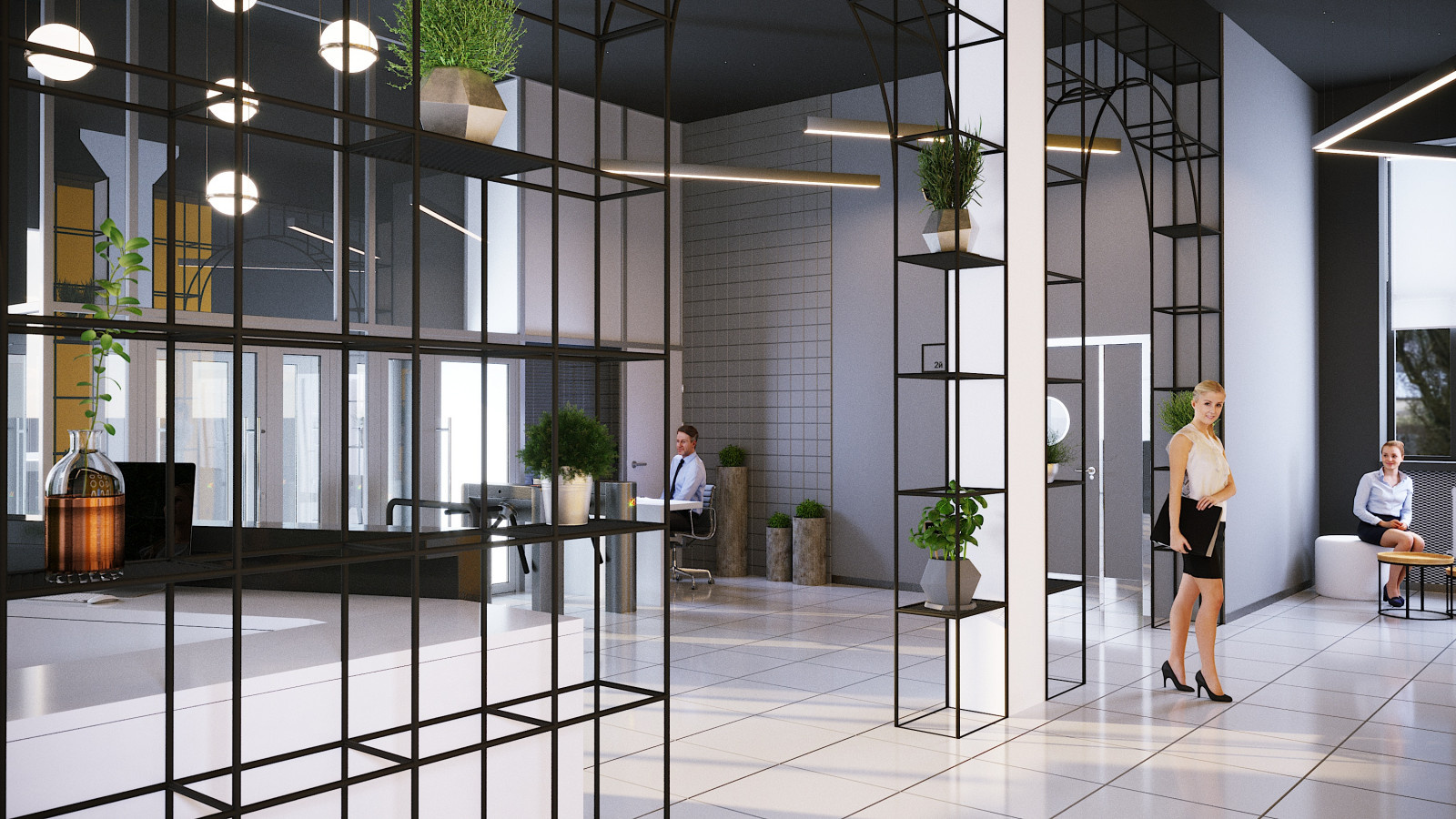 Проект интерьера Центр опережающей  профессиональной подготовки г.Воронеж