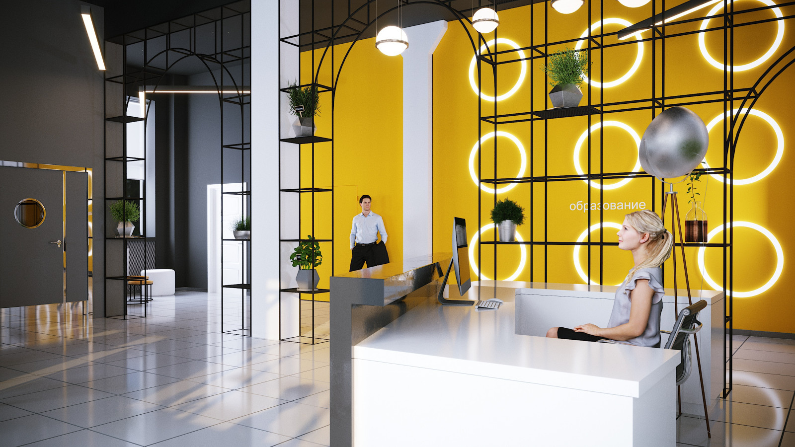 Проект интерьера Центр опережающей  профессиональной подготовки г.Воронеж