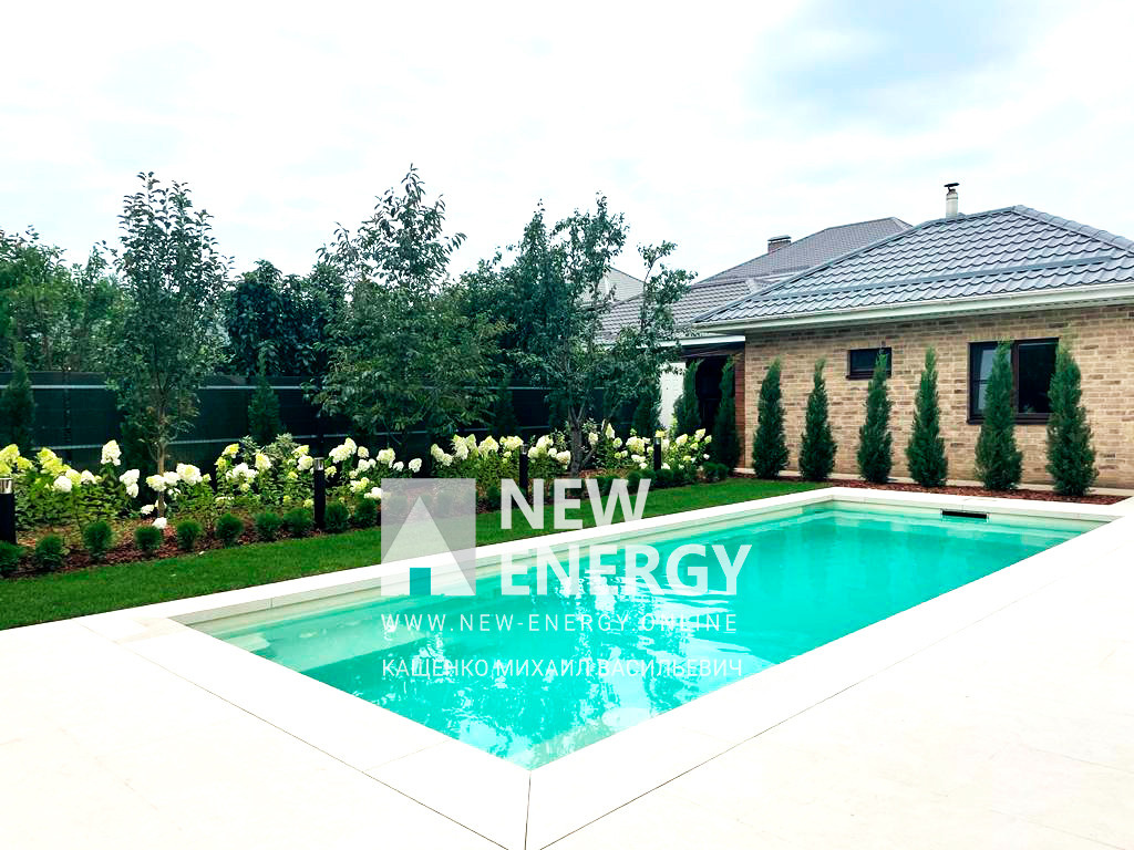 Система для подогрева воды в бассейне на базе теплового насоса