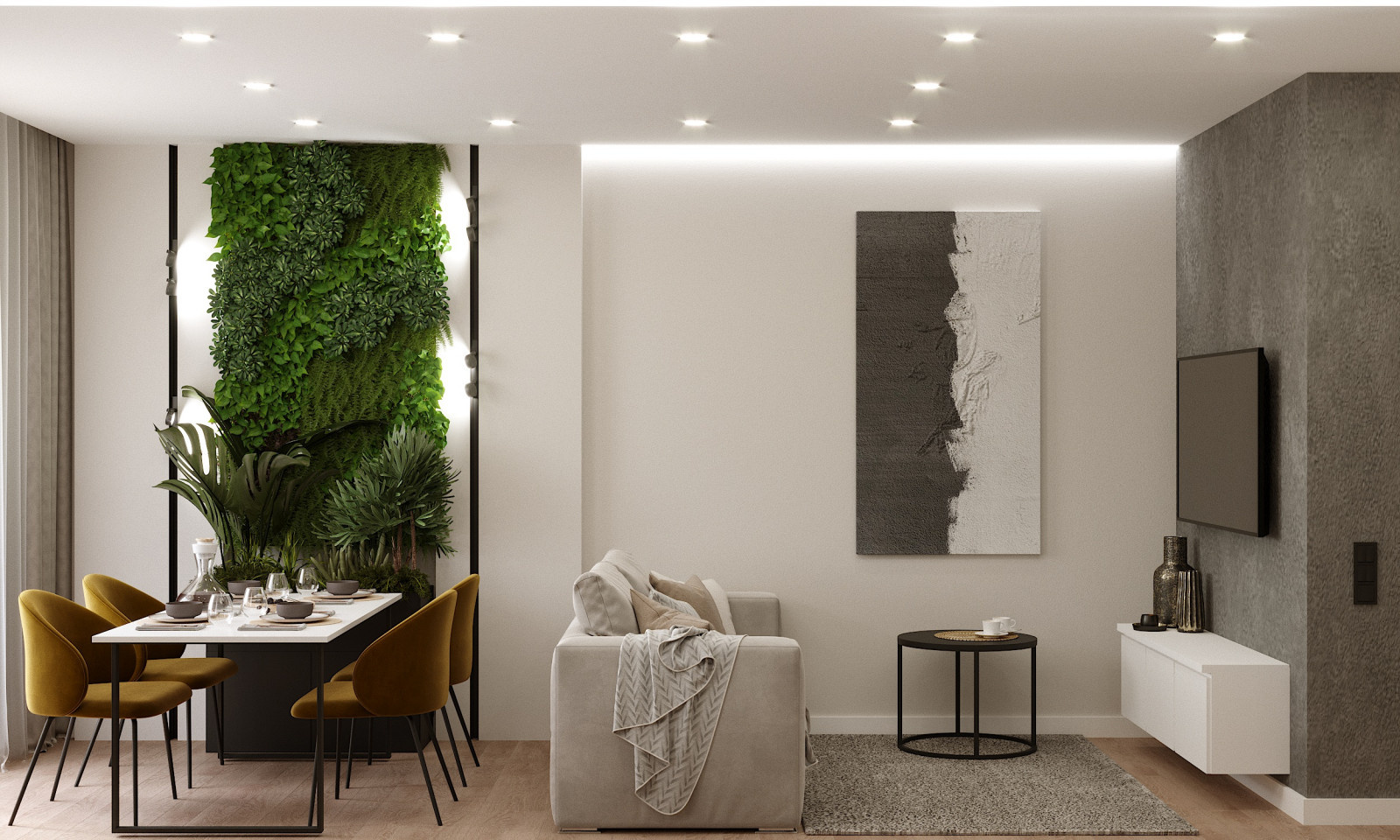 Дизайн-проект квартиры, площадью 99,1 м2 в г. Новосибирск