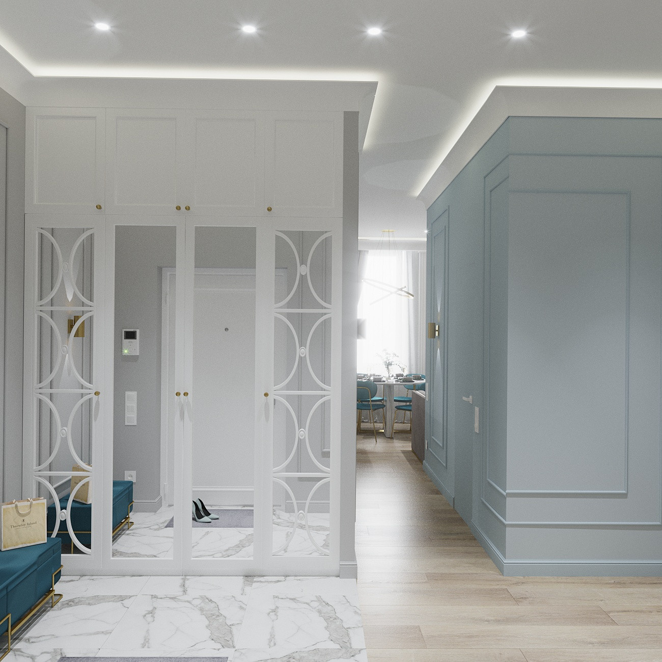 Дизайн-проект квартиры, площадью 72,87 м2