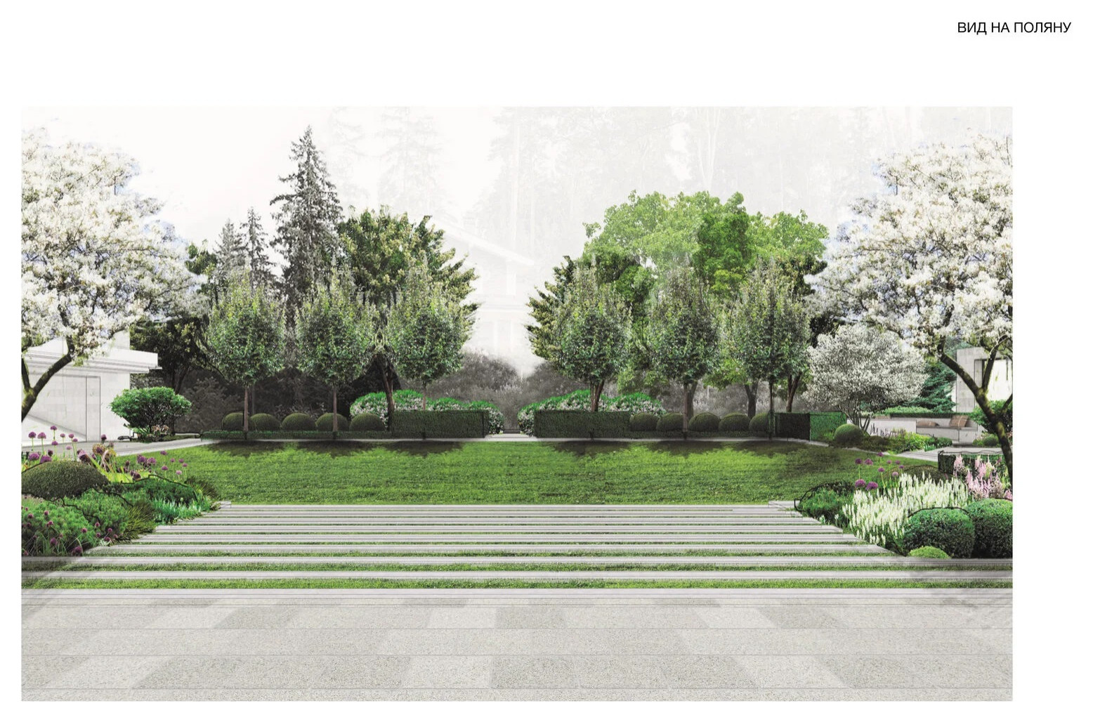 Ландшафтная концепция. Подмосковье. 2021