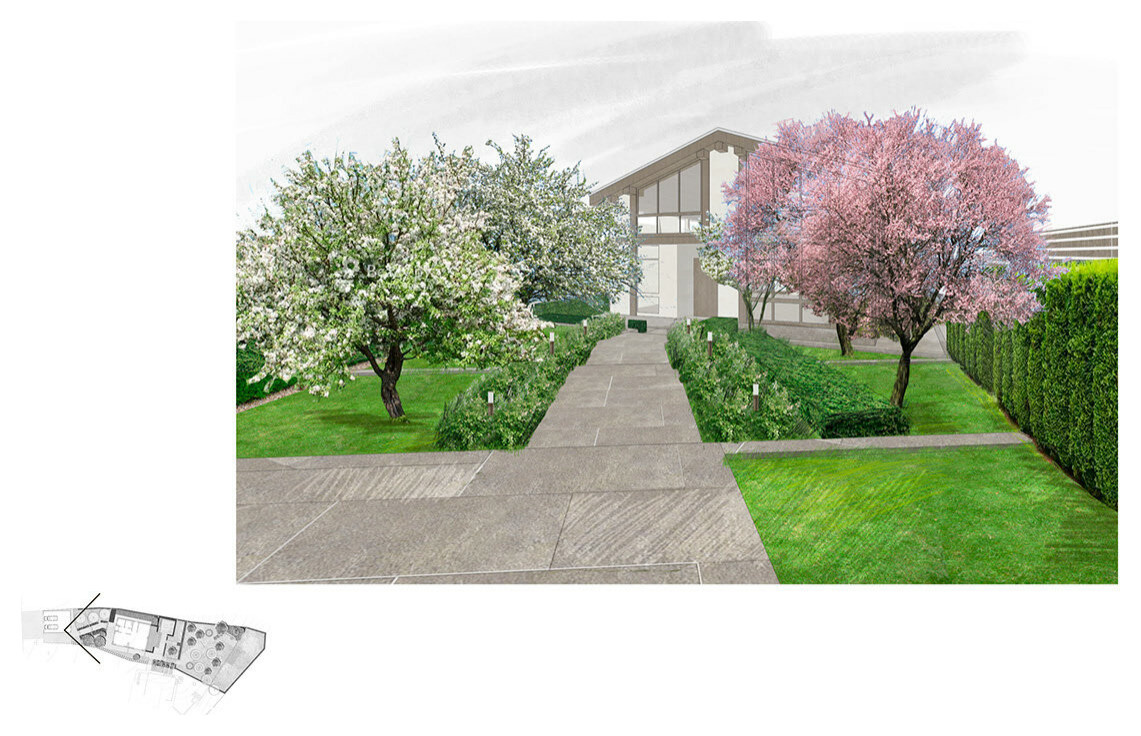 Ландшафтная концепция частного сада. Немчиновка