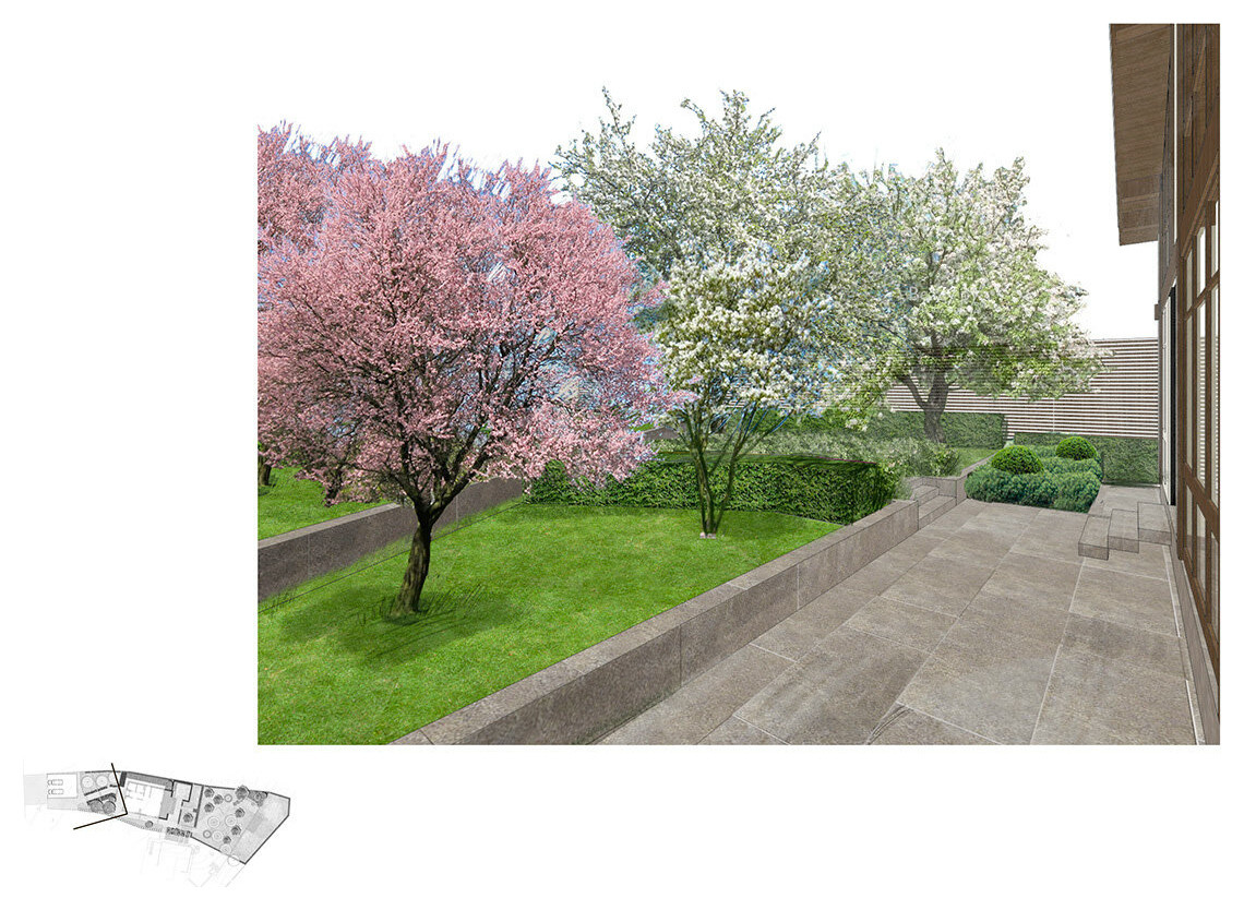 Ландшафтная концепция частного сада. Немчиновка